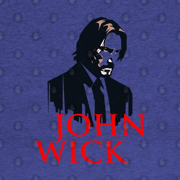 John Wick Retro Face by Purwoceng